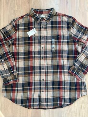 Sonoma Supersoft Flannel Shirt – Men’s 2XB – Plaid – NWT
